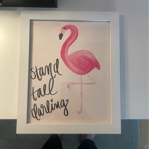 Flamingo Framed Quote Photo
